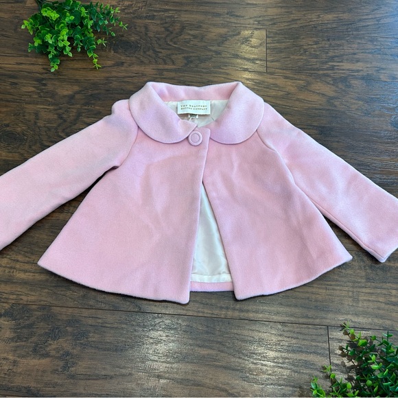 KIDS🍃 The Beaufort Bonnet Company Pink Single Button Swing Jacket Peacoat Size 5 - Picture 1 of 8